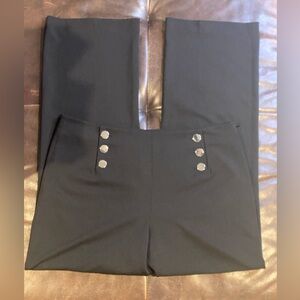 Black Sailor Style Trousers